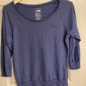 Blue North Face long sleeves shirt